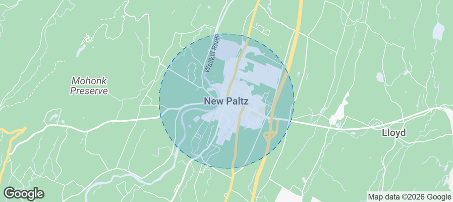 New Paltz Airbnb map